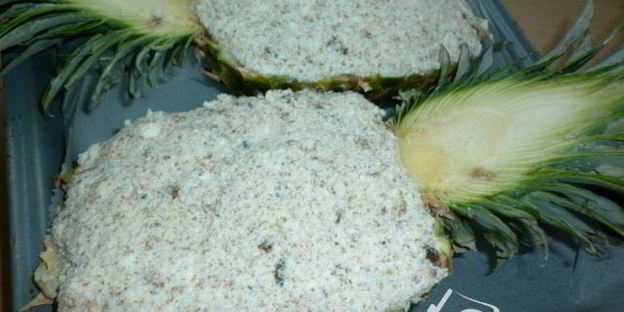 ананас запеченый с творогом