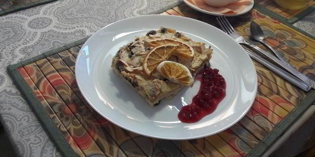 апельсиновый пудинг