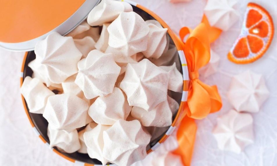 Рецепт апельсинового безе с винным камнем