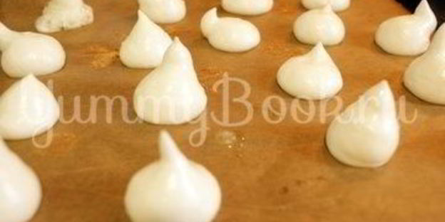 безе привидения к хэллоуину