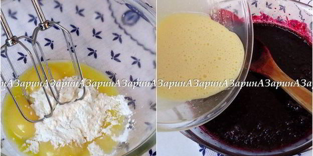 корзиночки с черничным кердом и безе