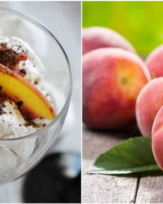 Персиковый безе-десерт