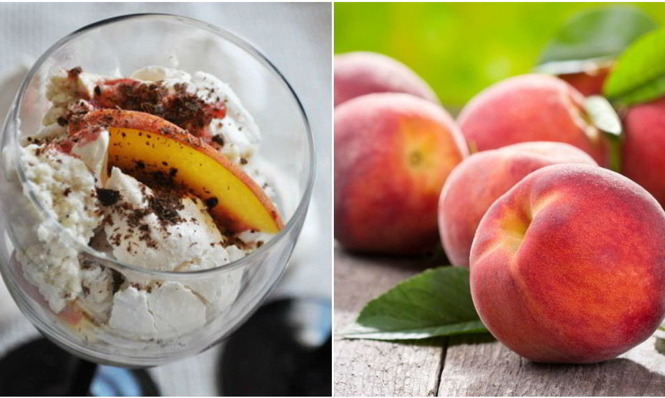 Рецепт персикового безе-десерт