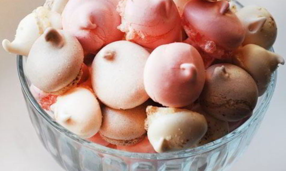 Рецепт разноцветных безе с ореховой пудрой