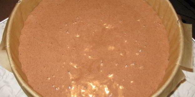 шоколадный бисквит с безе, крем с ноткой мокко