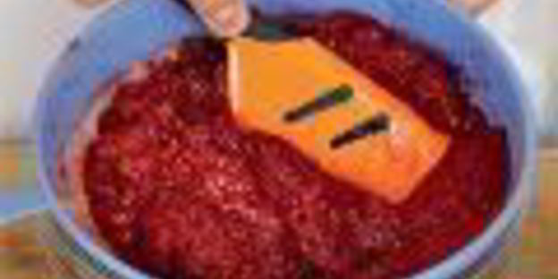 суп из малины с безе