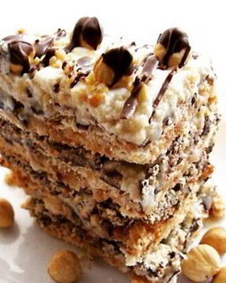 Торт-безе с карамелью