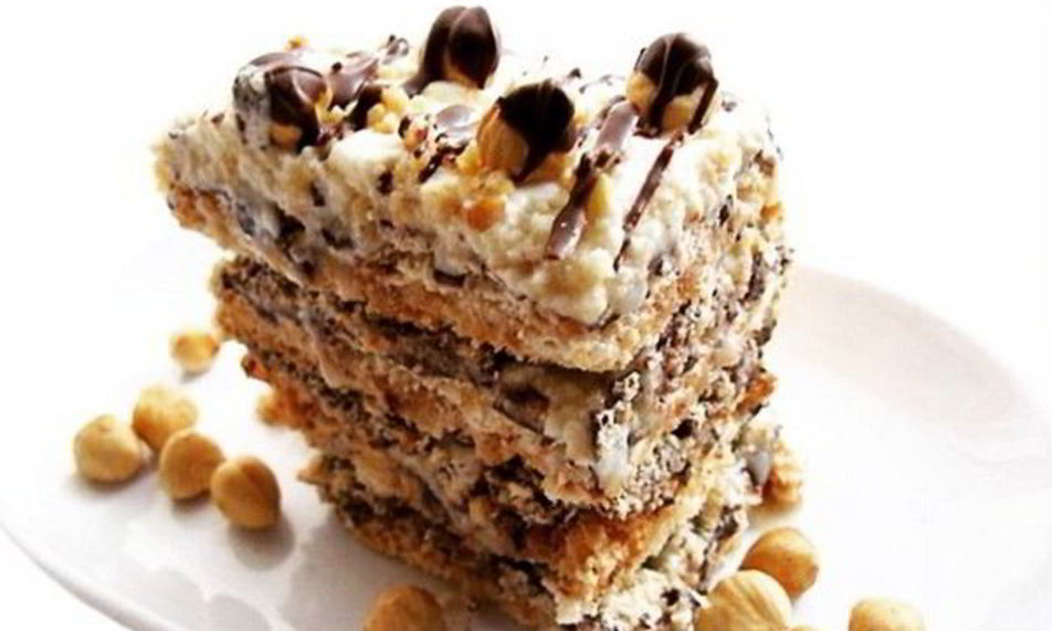 Рецепт торта-безе с карамелью