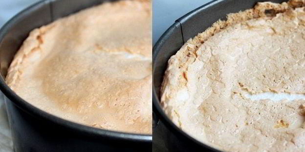 торт-безе с малиной