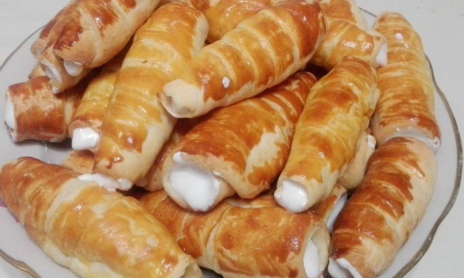 Рецепт трубочек с безе