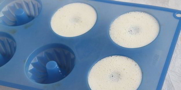 бланманже с шиповниковым пюре