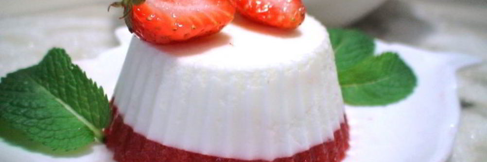 Десерт Клубника со сливками