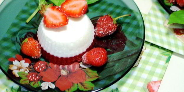 десерт клубника со сливками