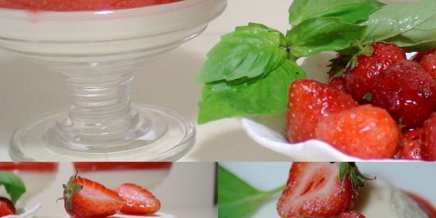 десерт клубника со сливками