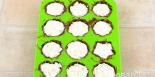 десерт творожный в шоколаде