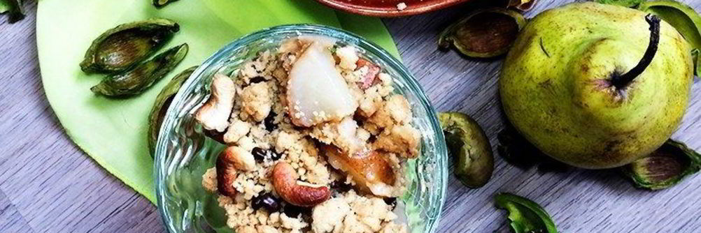 Грушевый крамбл