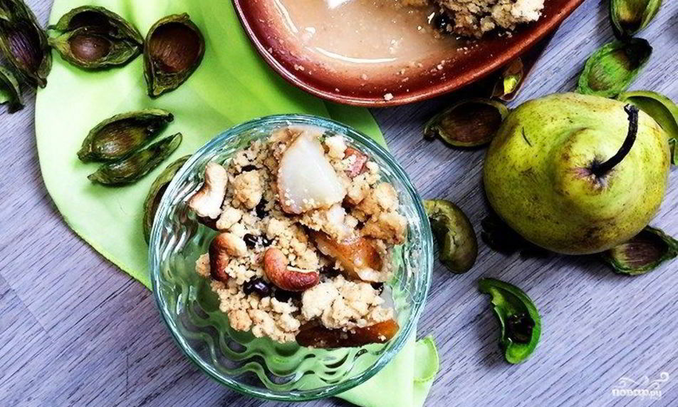 Рецепт грушевого крамбла