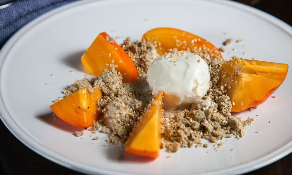 Рецепт десерта хурмы и халвы