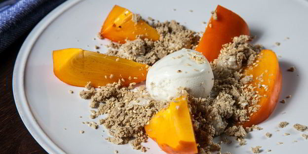 десерт хурма и халва