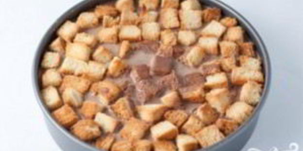 хлебный пудинг с шоколадом