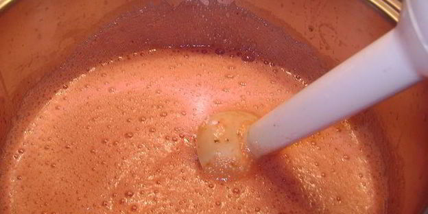 клубничный сорбет с мятным вкусом