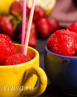 Клубничный сорбет