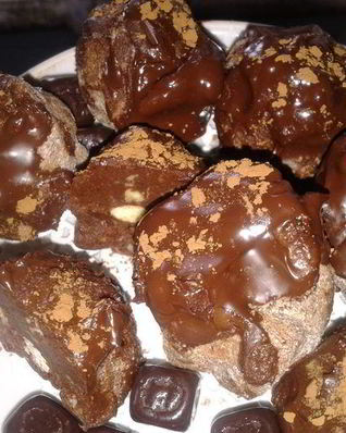 КонфеткиВесельчаки-толстячки с шоколадом и миндалем без выпечки