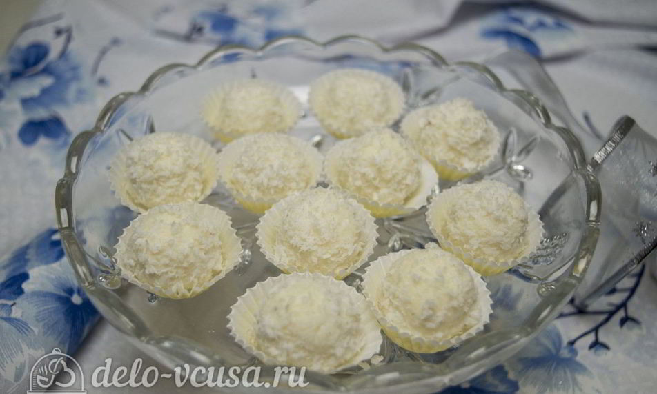 Рецепт конфет иза кокосового стружек и сгущенок