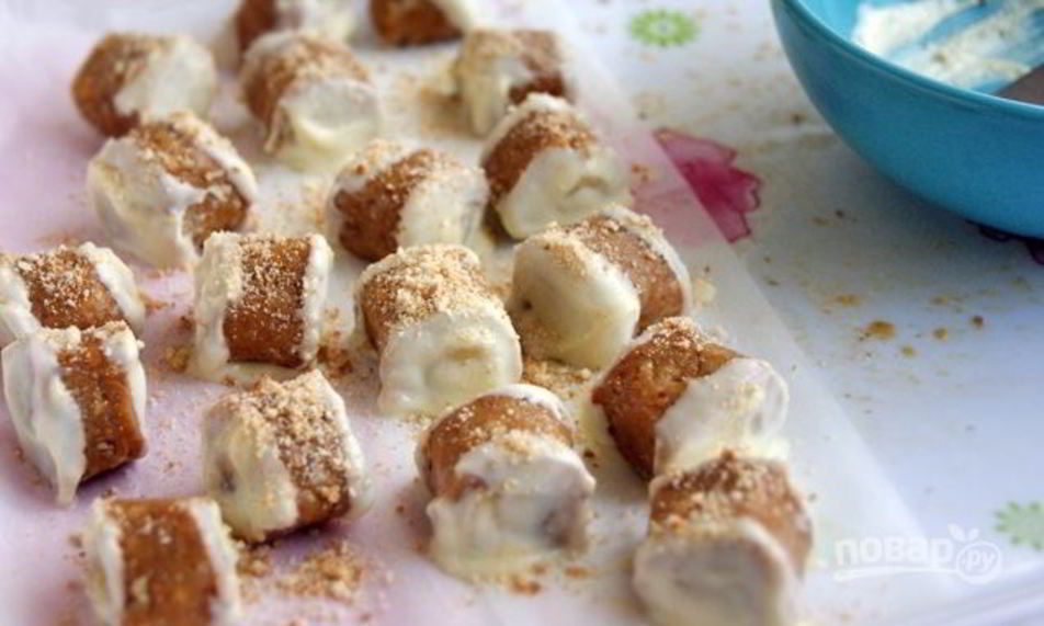Рецепт конфет с банановой начинкой