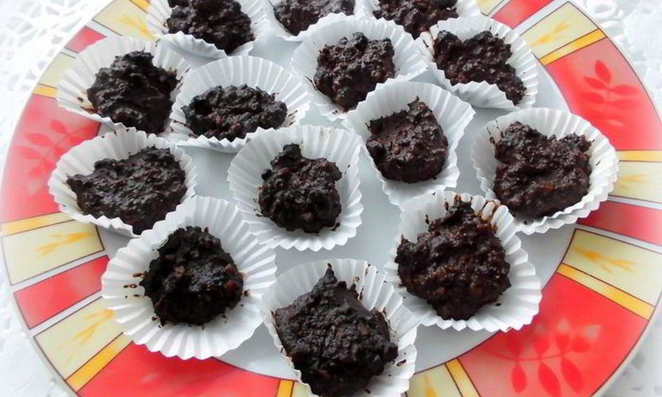 Рецепт шоколадна-ореховых конфеты