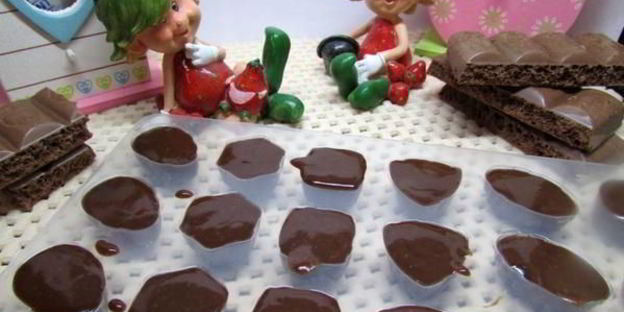 шоколадно-желейные конфетки