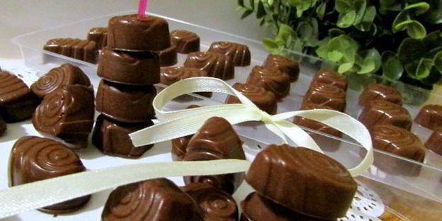 шоколадно-желейные конфетки
