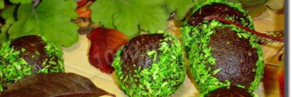 Шоколадные конфеты Каштаны за 20 минут