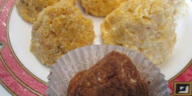 творожные конфеты с тыквой и хурмой