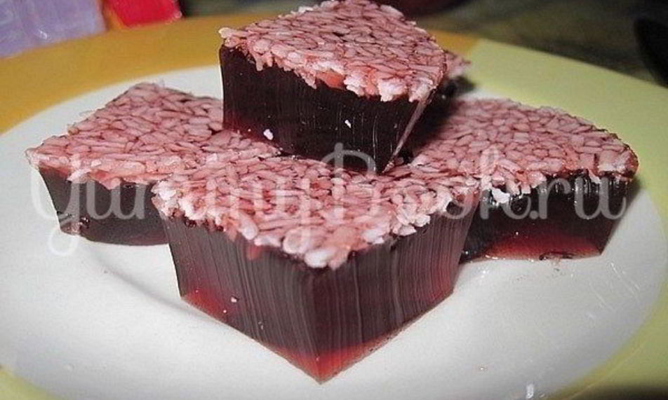 Рецепт желейных вишневых конфет