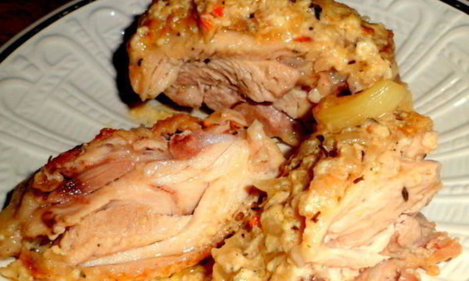 Рецепт бедрышек в кремово-горчичном соусе