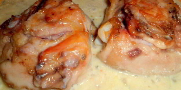 бедрышки в кремово-горчичном соусе