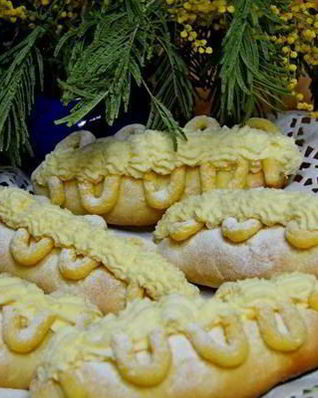 Китайские булочки со сливочным кремом