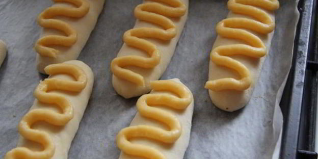 китайские булочки со сливочным кремом