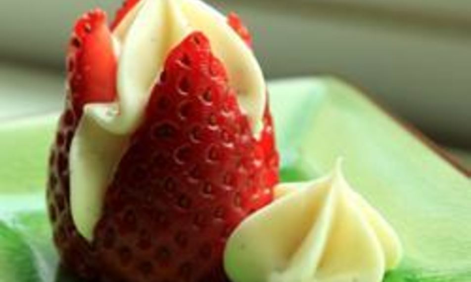 Рецепт клубники с кремом из филадельфии