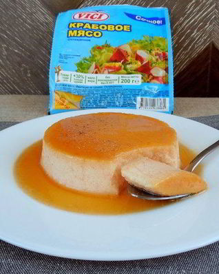 Крабовый крем-карамель