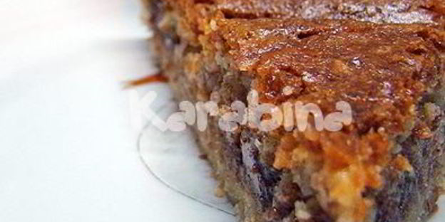 кростата с миндальным кремом и шоколадом