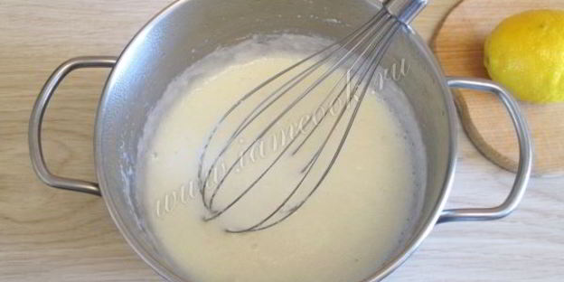 лимонный крем для торта