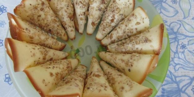 ореховые трубочки с белковым кремом