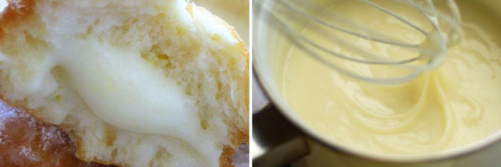 Пончики с заварным кремом