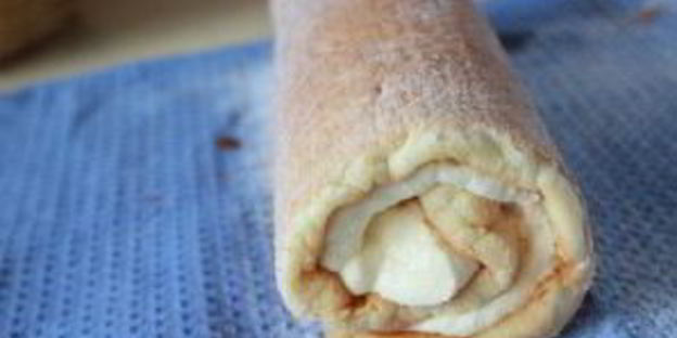 рулет бисквитный с творожным кремом