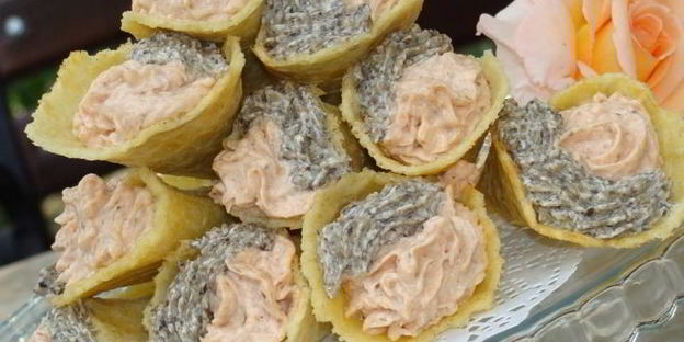 сырные трубочки с кремом
