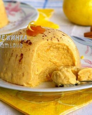 Тыквенный кремовый десерт