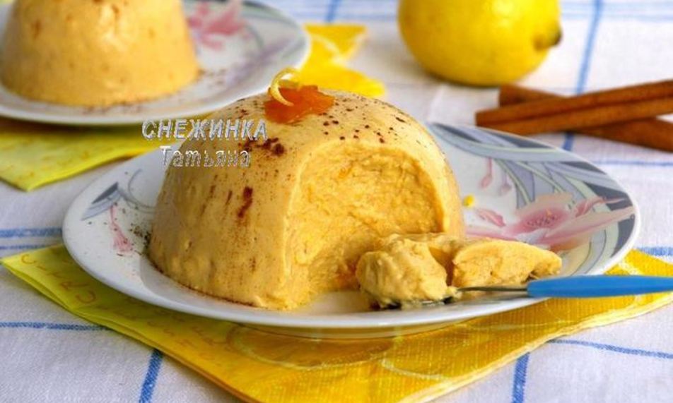 Рецепт тыквенного кремового десерта