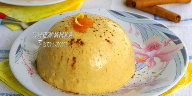 тыквенный кремовый десерт